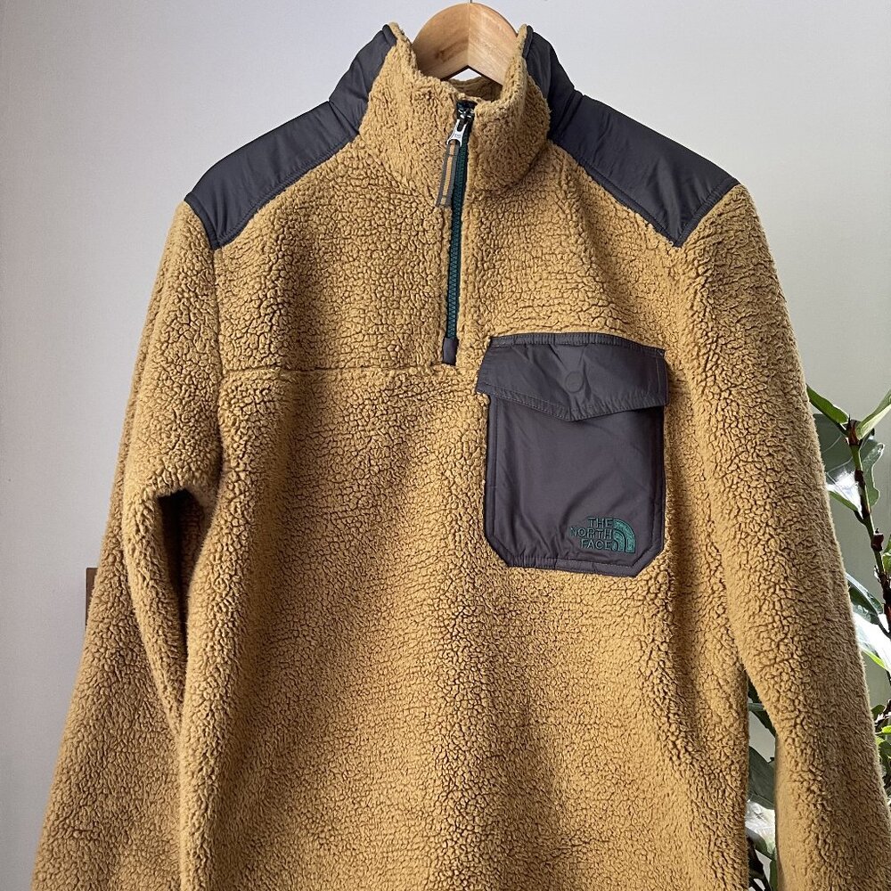 Men's THE NORTH FACE Extreme Pile Fleece 1/4 Zip Pullover Jacket Size Small S